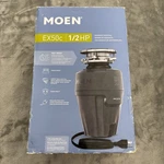 Moen Garbage Disposal EX50C 1/2 Horsepower. Fixed Price $84.99.