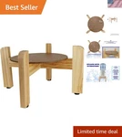 Multipurpose Natural Wood Counter Stand For Water Dispensers - 7 Inches High. Fixed Price $46.79.
