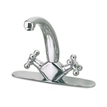 Kitchen Faucet Chrome Cross 2 Handles Single Hole Renovator's Supply. Fixed Price $108.99.