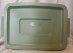 Vintage Rubbermaid Roughneck Gallon Storage Bin Box #0439 Tote Green Container. Fixed Price $22.00.