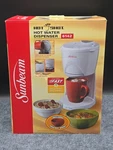 Sunbeam Shot Water Dispenser 6142 White 16OZ Heats Fast W/ceramic Bowl New!. Fixed Price $109.99.