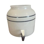 New Wave Enviro Ceramic Porcelain Blue Stripe 2.5 Gallon Water Dispenser Crock. Fixed Price $41.06.