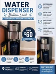 Viva Bottom Load Hot & Cold Water Dispenser Black Silver Stainless Steel. Fixed Price $55.00.