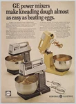 Power Mixer Kitchen Dough Food Prep Home Solid State 1976 Vintage Print Ad. Fixed Price $12.85.
