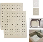 Pack Kitchen Sink Mat Drain Pad Protector 10" X 12" Variable, Beige. Fixed Price $25.64.