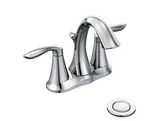 Moen 6410 Eva Two Handle 4-INCH Centerset Bathroom Sink Faucet Chrome. Fixed Price $78.66.