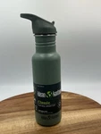 Klean Kanteen Green 18 Oz Water Bottle W/ Sealed Sport Cap Stainless Steel Nwt. Fixed Price $21.97.