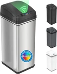 Itouchless 13 Gallon Kitchen Trash Can With Odor Filter, Automatic Motion Sensor. Fixed Price $91.33.