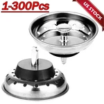 Stainless Steel Home Kitchen Sink Drain Stopper Basket Strainer Waste Plug Lot. Fixed Price $472.00.