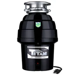 Titan 3/4 Hp Deluxe Kitchen Garbage Disposal With Cord, Stopper, Splash Guard. Fixed Price $149.99.