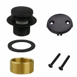 Black Drain Tip Toe Bathtub Trim Set Conversion Kit 2HOLE Overflow Faceplate. Fixed Price $15.99.