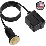 Cordless Air On/off Switch For Garbage Disposal - Elegant Brushed Gold Finish. Fixed Price $45.59.