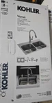 Kohler Verse RH5267-1PC-NA Kitchen Sink 33"L X 22"W 9"D, Top-mount Double-bow. Fixed Price $244.99.