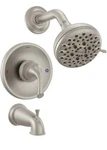 Moen Brushed Nickel Spout, Handle, Shower Head, Valve Included, 82115SRN. Fixed Price $60.00.