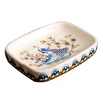 Ceramic Soap Dish Creative Ice Crack Peacock And Flower Pattern .... Fixed Price $32.83.