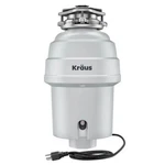 Kraus KWD201-100 Wasteguard Hp Continuous Garbage Disposal Matte Cool Grey. Fixed Price $239.95.