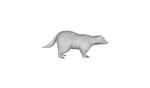 Printle Animal Badger--bearcat Racoon Weasel Zoo Figure For Dioramas Train Sets. Fixed Price $16.32.