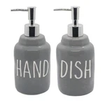 Ceramic Soap Dispenser Bottles, Engraved Hand & Dish Labels, Eco-friendly Des.... Fixed Price $34.27.