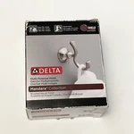 Delta Multi- Purpose Robe Hook Mandara Collection Brushed Nickel Finish 76235-BN. Fixed Price $19.99.