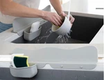 Silicone Sink Splash Guard With Sponge Holder -19.5" X 4.5" 2.5" Silic.... Fixed Price $31.78.