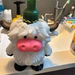 Highland Cow Soap Dispenser. Fixed Price $32.99.
