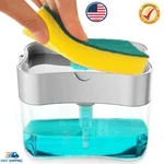 2 IN1 Kitchen Liquid Soap Pump Abs Dispenser Sponge Holder Press Countertop Rack. Fixed Price $9.49.