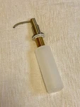 Wellington Soap Dispenser Brushed Nickel #552029. Fixed Price $15.99.