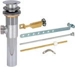 Pop-up Lavatory Sink Drain Assembly Heavy Pattern With Lift Rod And Overflow, 17. Fixed Price $37.99.