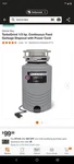 Glacier Bay Turbogrind Continuous Feed 1/3 Hp Garbage Disposal 1009507802. Fixed Price $65.00.