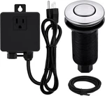 Garbage Disposal Sinktop Air Switch Kit W/long Button,brass Made Cover,brushed. Fixed Price $20.00.