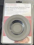 Westbrass R2082-62 3-1/2" Extra-deep Collar Kitchen Sink Waste Disposal Flang.... Fixed Price $15.99.