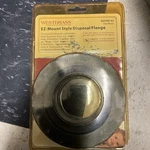 Westbrass D2103-62 Ez-mount Sink Waste Disposal Drain Flange----. Fixed Price $45.00.