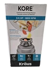Kraus KWD210-75 3/4 Hp Continuous Feed Garbage Disposal. Fixed Price $159.00.