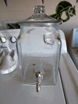 Anchor Hocking Isaac J Collins No. 24 Glass Beverage Dispenser W/ Spigot 1.5 Gal. Fixed Price $42.00.