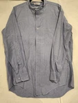 Huntington Nehru Style Long Sleeve Button Up Shirt Light Blue (chambray) Cotton. Fixed Price $15.99.