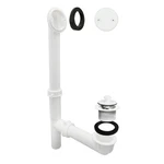 Westbrass 597244-50 14 White Poly Tubular Bath Waste Overflow Assembly 2-HOLE. Fixed Price $27.69.