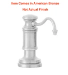 Waterstone Traditional American Bronze Deck Mounted Soap Dispenser 4060-AMB. Fixed Price $440.00.