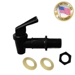 Tomlinson Black Ceramic Crock Water Dispenser Faucet. Fixed Price $21.99.