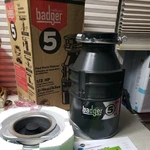 Insinkerator Badger 5 1/2HP Garbage Disposal - New Box. Fixed Price $92.50.