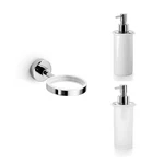 Ws Bath Collections 52011 55006 Chrome/white Wall Mounted Soap Dispenser. Fixed Price $217.00.