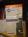 Insinkerator Badger 5XL Garbage Disposal, 1/2 Hp. Fixed Price $94.99.