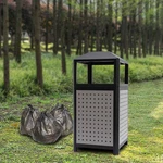 15GALLON Commercial Outdoor Trash Can Large Site Lot Garbage Waste Container. Fixed Price $159.73.