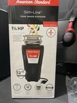 Kitchen Food Waste Disposer 1/4 Hp (american Standard). Fixed Price $95.00.