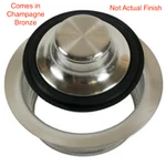 Mountain Plumbing Waste Disposer Trim Collar With Matching Stopper - MT204/CHBRZ. Fixed Price $150.00.