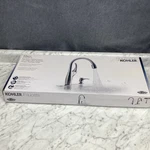 Kohler Mazz Single Handle Lever Pull-down Kitchen Faucet, Stainless R72511-SD-VS. Fixed Price $99.00.