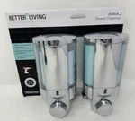 Better Living Products 76245-1 Aviva Two Chamber Dispenser, Chrome Brand New. Fixed Price $34.99.