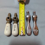 Antique Faucet Handles Hot/cold Vintage Metal Porcelain, 2 Pairs. Fixed Price $20.98.
