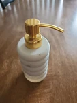 World Market Genuine Marble Soap Dispenser. Fixed Price $7.99.