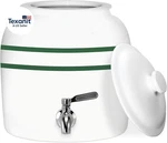 Geo Sports Porcelain Ceramic Crock Water Dispenser, Stainless Steel Faucet, Valv. Fixed Price $157.03.
