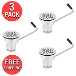 Twist Lever Handle Waste Valve 3.5 Sink Opening Kitchen Drain Strainer Clearer. Fixed Price $173.67.